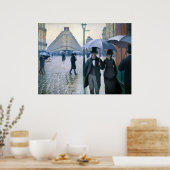 Paris Street Rainy Day by Gustave Caillebotte Poster (Küche)