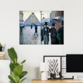 Paris Street Rainy Day by Gustave Caillebotte Poster (Heimbüro)