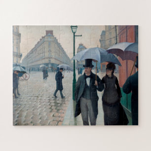 Paris Street Rainy Day by Gustave Caillebotte Puzzle