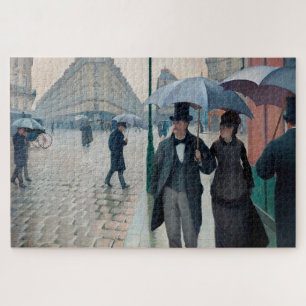 Paris Street Rainy Day by Gustave Caillebotte Puzzle