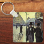Paris Street Rainy Day by Gustave Caillebotte Schlüsselanhänger (Vorderseite)