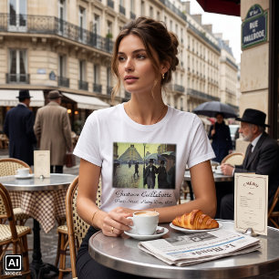 Paris Street Rainy Day by Gustave Caillebotte T-Shirt