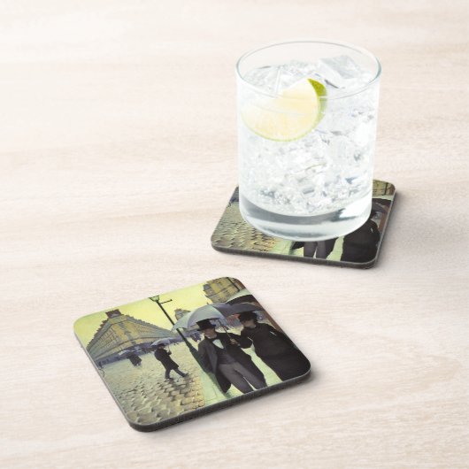 Paris Street Rainy Day by Gustave Caillebotte Untersetzer (Rechte Seite)