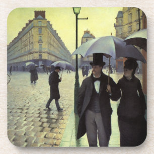 Paris Street Rainy Day by Gustave Caillebotte Untersetzer