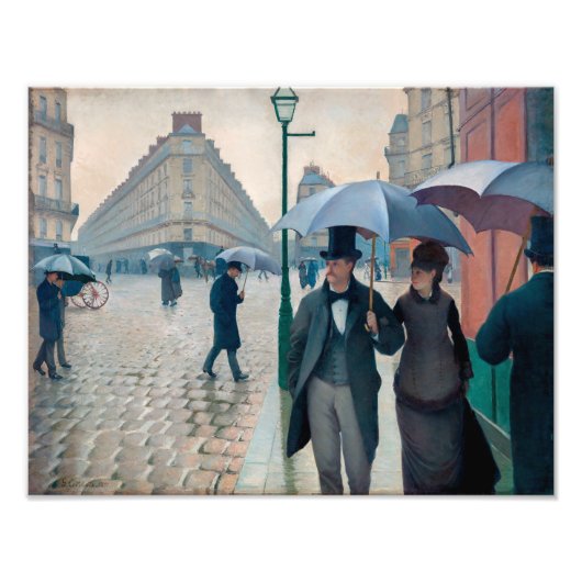 Paris Street Rainy Day | Gustave Caillebotte | Fotodruck (Vorne)