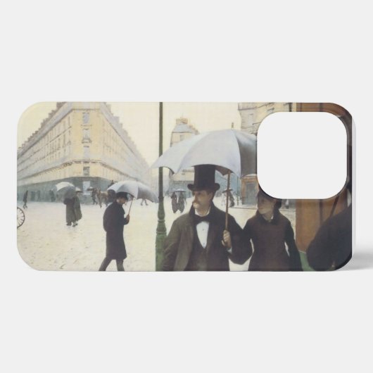 Paris Street Rainy Day iPhone Hülle (Rückseite (Horizontal))