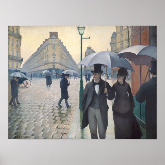 Paris Street; Rainy Day Poster (Vorne)