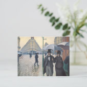 Paris Street; Rainy Day Postkarte (Stehend Vorderseite)