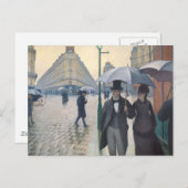 Paris Street; Rainy Day Postkarte (Vorne/Hinten)