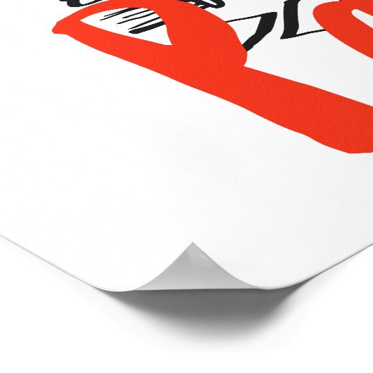 Paris Street Sketch Art Poster (Ecke)