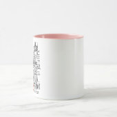 Paris Street Sketch Art Tasse (Zentrum)