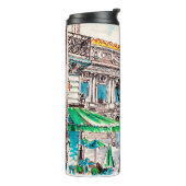 Paris street view of the theater Wicked cafe Thermosbecher (Nach links gedreht)