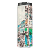 Paris street view of the theater Wicked cafe Thermosbecher (Rückseite)