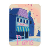 Paris Street Vintag Cartoon Magnet (Vertikal)