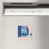 Paris Street Vintag Cartoon Magnet (In Situ (Geschirrspüler))