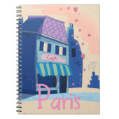Paris Street Vintag Cartoon Notizblock (Vorderseite)