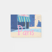 Paris Street Vintag Cartoon Post-it Klebezettel (Vorderseite)