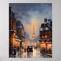 Paris Street Winter Scandposter