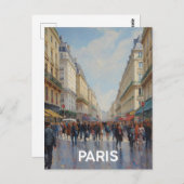 Paris Streets Postkarte (Vorne/Hinten)