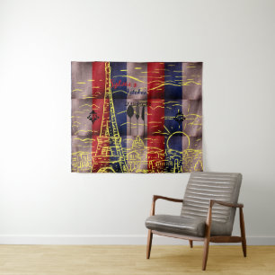 Paris Style Wandteppich