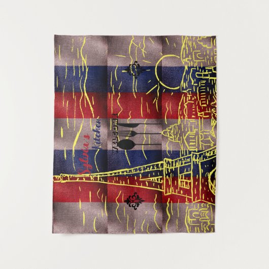 Paris Style Wandteppich (Vorderseite)