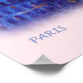 PARIS SUNRISE ÖL MALERIEREN FEINEN KUNSTPOSTER POSTER (Ecke)