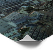 Paris Sunset Eiffel Tower France Foto Poster (Ecke)