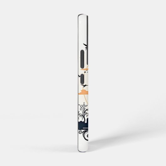 Paris Sunset Silhouette Samsung Galaxy Hülle (Rechte Seite)