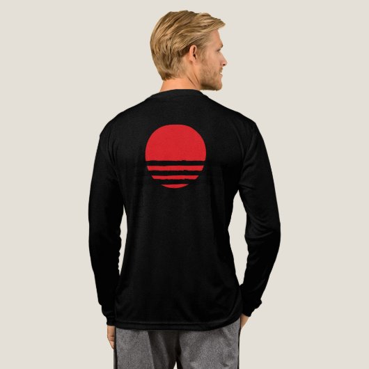 Paris Sunset Silhouette Tri-Blend Shirt (Voller Rücken)