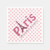 Paris Sweet 16 Custom Birthday Napkins Serviette (Vorderseite)