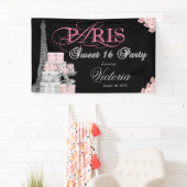 Paris Sweet 16 Party Banner (Insitu)