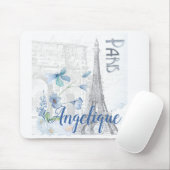 Paris Szene und Blumen Custom Mousepad (Mit Mouse)