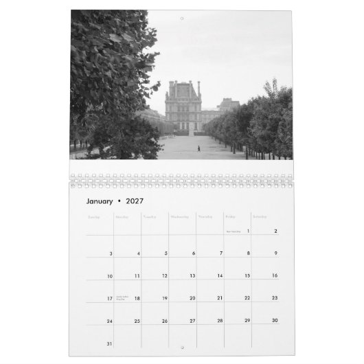 Paris - Szenen der Stadt Kalender (Jan 2027)