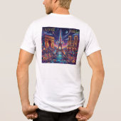 Paris T-Shirt-Design Tri-Blend Shirt (Rückseite)