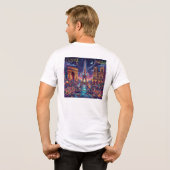 Paris T-Shirt-Design Tri-Blend Shirt (Rückseite voll)