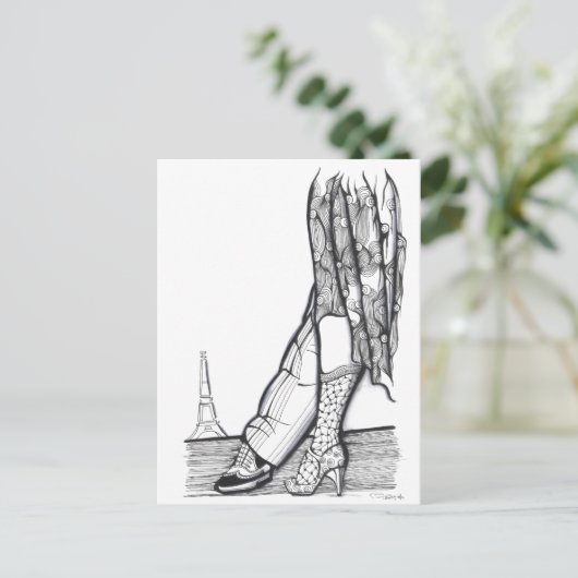 Paris Tango Postkarte (Stehend Vorderseite)