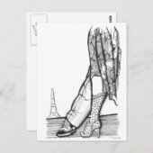 Paris Tango Postkarte (Vorne/Hinten)