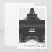 Paris Termin vormerken Save The Date (Vorne/Hinten)