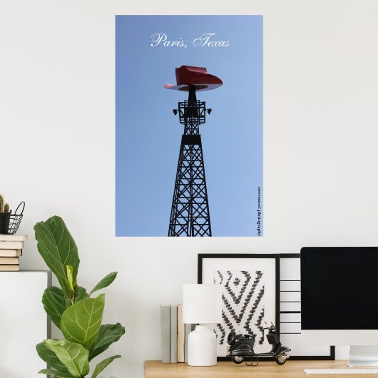 Paris, Texas Eiffel Tower Poster (Heimbüro)