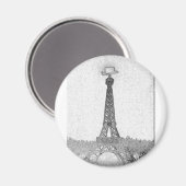 Paris, Texas Eiffel Tower Zeichnend Magnet (Vorderseite/Rückseite)
