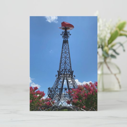 Paris, Texas Flat Danke Karte (Stehend Vorderseite)