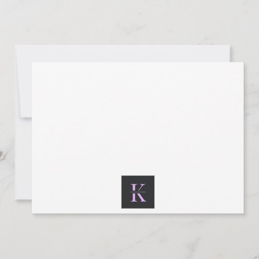 Paris, Texas Flat Danke Karte (Rückseite)