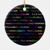 Paris Text Design I Ornament (Hinten)