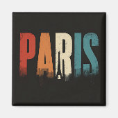 Paris Text und Silhouette Magnet (Vorne)