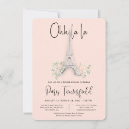 Paris Thema Bridal Dusche Einladungen