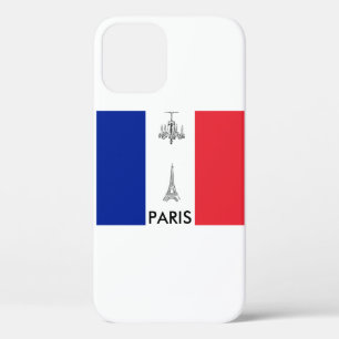 Paris Thema Eiffelturm französische Flagge Case-Mate iPhone Hülle