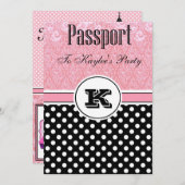 Paris-Thema-Einladungen - mit Bild Einladung (Vorne/Hinten)