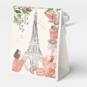 Paris Thema Französische Geburtstagsparty Geschenkschachtel (Rückseite)