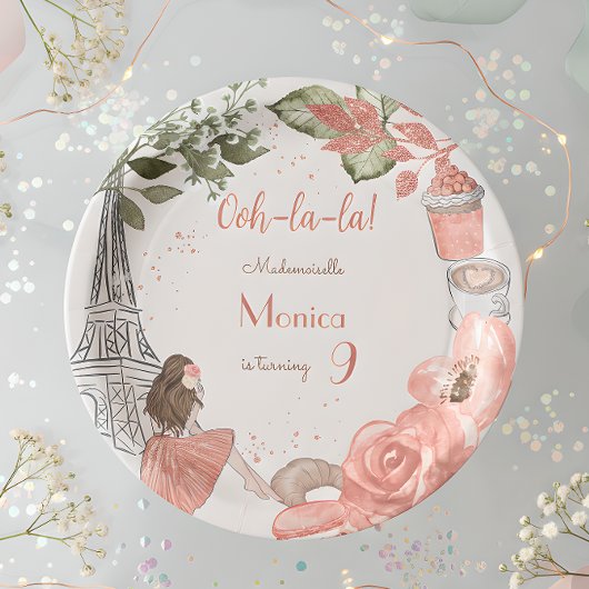 Paris Thema Französische Geburtstagsparty Pappteller