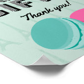 Paris Thema Geburtstag Geschenke Karten Plakat Zei (Ecke)